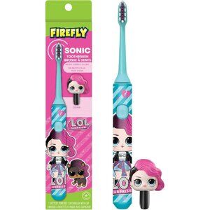 Firefly L.O.L. Surprise! Sonic Toothbrush with 3D Toothbrush Cover Soft, Ages 3+
